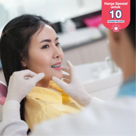 Pasang Behel Metal oleh drg. Umum di Dentistique Clinic