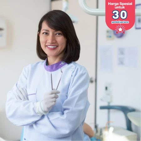 Scaling Gigi + Pemeriksaan Gigi + Polishing di Dentistique Clinic