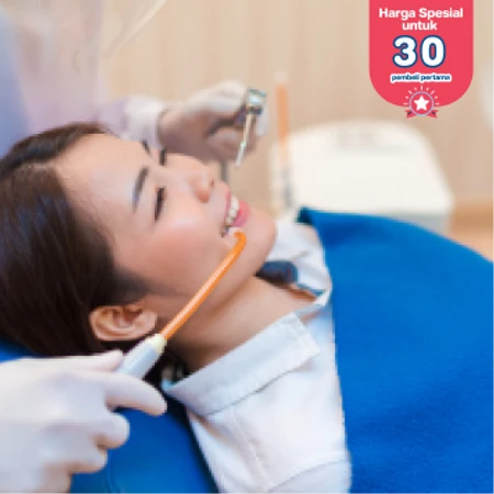 Perawatan Saluran Akar Gigi Depan + Penambalan dengan Rotary Endomotor di DENTALMATE DENTALCARE