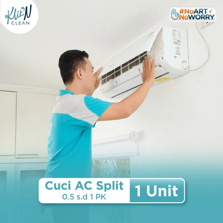 Layanan Cuci AC Split 0.5 s.d 1 PK (1 Unit) di Klik N Clean