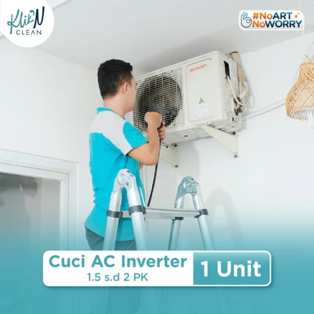 Layanan Cuci AC Inverter 1.5 s.d 2 PK (1 Unit) di Klik N Clean