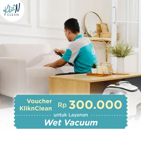 Layanan Wet Vacuum Standard di Klik N Clean