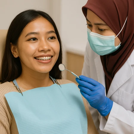 Kontrol Behel di Klinik Widya Bhakti Inti