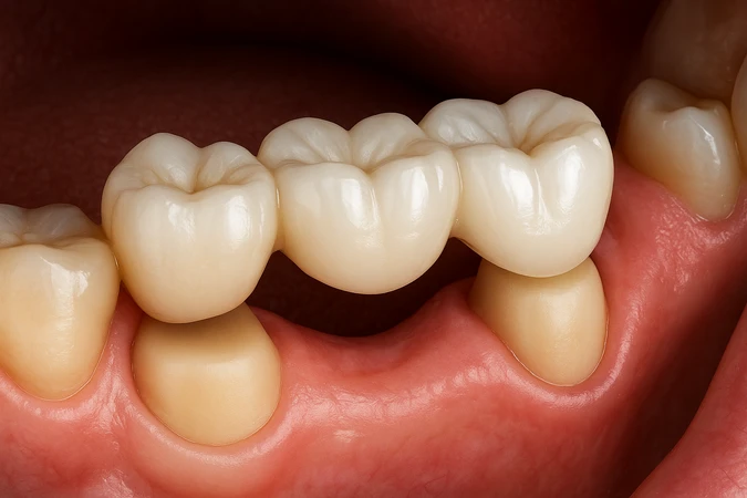 Bridge metal porcelain 3 unit di Beloved Dental Care