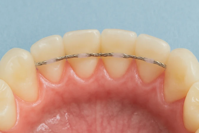 Direct fixed retainer per rahang di Beloved Dental Care