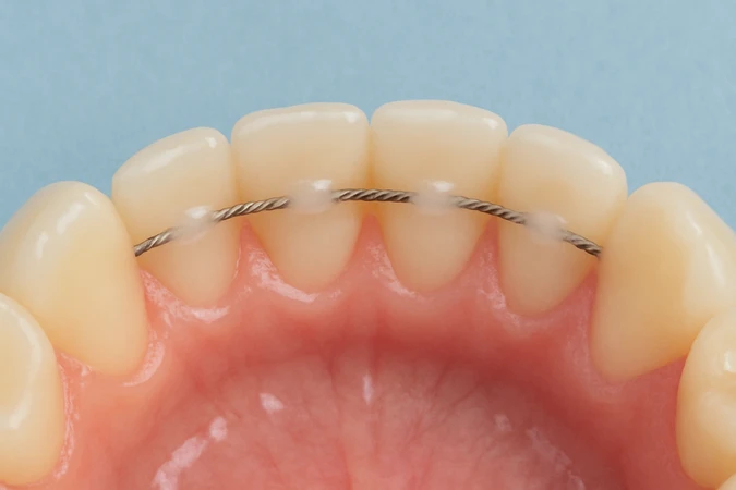 Direct fixed fiber retainer per rahang di Beloved Dental Care