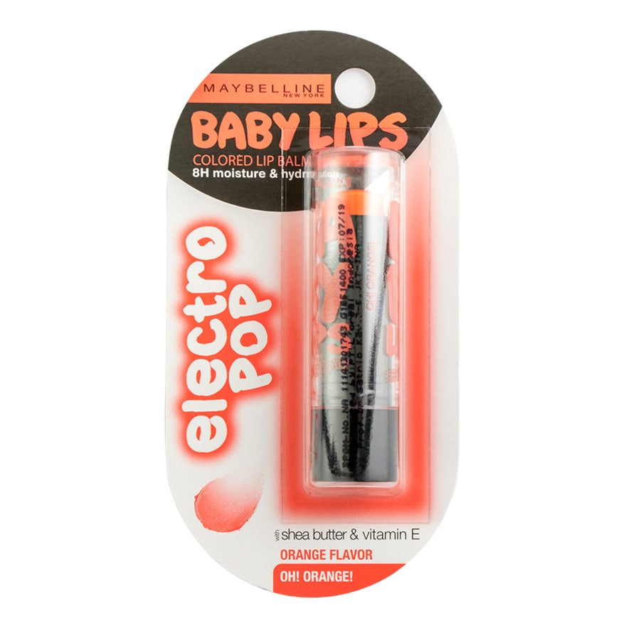 maybelline orange lip balm