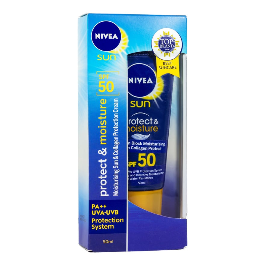 nivea sun face moisturising spf 50