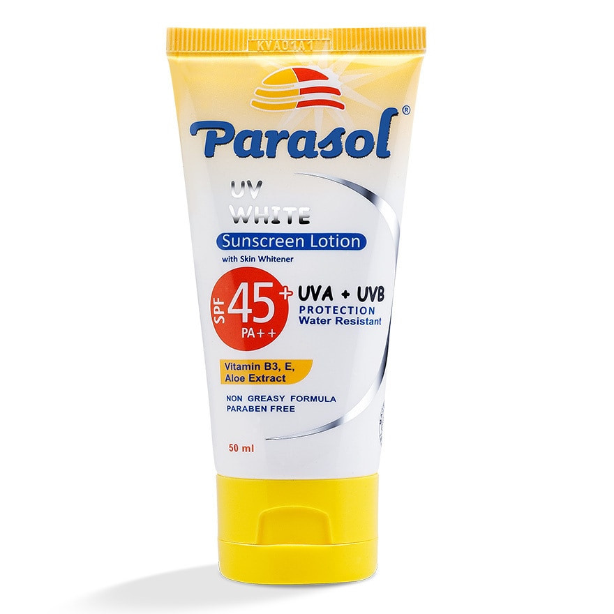 parasol uv white sunscreen lotion spf 45